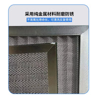 304 Stainless Steel Plate Demister Filter for Range Hoods, Washable Corrugated Mesh