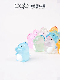 Mini Luminous Dinosaur Figurines - Glow-in-the-Dark Animal Models for Micro Landscape Decor & Gifts