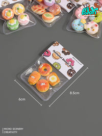 Miniature Donut Cake Dessert Bread Play Food Set for Kids