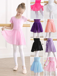 Girls' Ballet Dance Skirt Chiffon Wrap Skirt for Practice and Performance