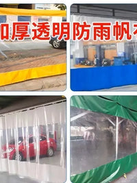 Transparent Waterproof Tarpaulin for Outdoor Windproof and Rainproof Enclosures