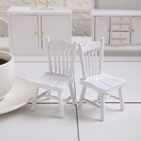 1:12 Dollhouse Miniature Windsor Dining Chair Model Accessory