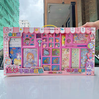 Kids DIY Quicksand Diary & Guka Painting Set with Accessories