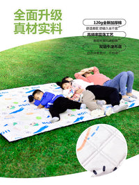 Ultrasonic Oxford Cloth Picnic Blanket, Waterproof and Moisture-Proof Outdoor Mat with Storage Bag