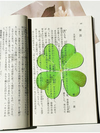 Cute Four-Leaf Clover Transparent Acrylic Bookmark for Students