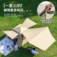 Blackout Tent and Tarp Combo for Camping, Portable Automatic Pop-Up Outdoor Picnic Shelter