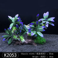 Aquarium Plastic Plant Decoration for Fish Tank Landscaping