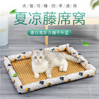 Pet Cooling Mat & Bed for Cats and Small Dogs, Breathable Summer Ice Pad for All Seasons