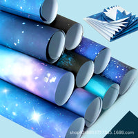 A4 Starry Sky Patterned Origami Paper for Crafts and DIY Projects