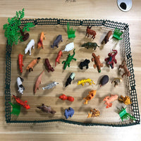 Realistic Zoo Animal Figures Set for Kids - Tiger, Lion, Solid PVC Animal Models
