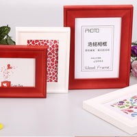 5-inch Baroque Solid Wood Photo Frame with Stand or Wall Mount, Rectangular