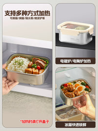 Microwaveable 304 Stainless Steel Lunch Box Set with Insulated Bag and Cutlery for Office