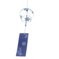 Handmade Glass Cherry Blossom Wind Chime Japanese Style Room Decor