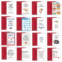 Funny Father's Day Greeting Card with Envelope, Humorous Dad Birthday Gift Cartoon Card