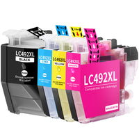 LC492XL Ink Cartridge for Brother MFC-J2340DW, MFC-J3540DW, MFC-J3940DW Printers