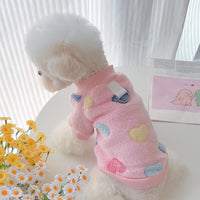 Flannel Pet Vest Harness for Small Dogs and Cats, Warm Autumn/Winter Apparel for Teddy, Bichon, Pomeranian