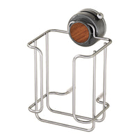 Suction Cup Wrought Iron Paper Towel Holder for Kitchen and Bathroom, Punch-Free Wet Wipe Storage Rack