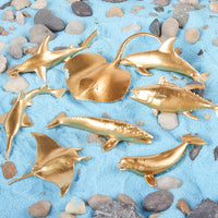 Miniature Ocean Animal Figurines Set - Educational Wildlife Models for Kids