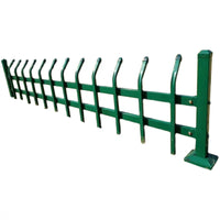 Zinc Steel Garden Fence Panel for Lawn and Landscape Edging, Decorative Border Barrier for Yards and Parks