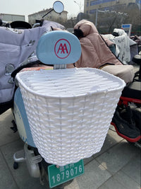 Electric Bicycle Rear Basket for Shopping, School Bags, and Cargo - Large Capacity