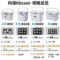 Kbcool 2-8°C PU Insulated Cooler Box for Medical Transport, Vaccine, Reagent, Specimen, Breast Milk