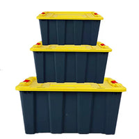 Thickened OZH Large Plastic Storage Box with Lid for Home Clothes Toys Car Trunk Organizer
