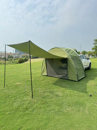 SUV Tailgate Tent with Awning, Oxford Cloth, Quick Setup for Outdoor Camping