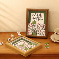DIY Mahjong Tile Shadow Box Picture Frame Gift Decor
