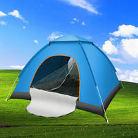 Automatic Pop-Up Camping Tent for 3-4 People, Waterproof and Sun Protection, Portable Outdoor Shelter