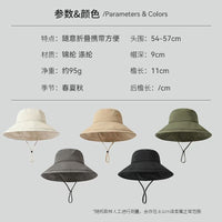 Unisex Quick-Dry Waterproof Wide Brim Sun Hat for Outdoor Hiking Fishing