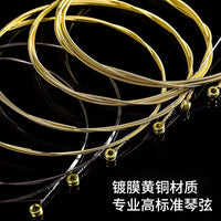Acoustic Guitar Strings Set - Brass Wound Steel Core