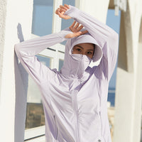 Unisex Ice Silk Sun Protection Hoodie with UV Protection for Summer Outdoor Activities