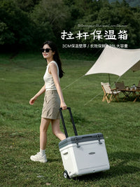 Portable Outdoor Camping Cooler Box for Car and Commercial Use, Insulated Ice Chest for Food Preservation