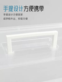 Quilling Paper Storage Box & Tool Kit for Students, Large Capacity Multi-functional Organizer with Handle