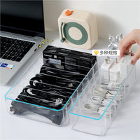 Data Cable Storage Box Power Charger Cord Organizer Desktop Wire Management Hub Large Capacity