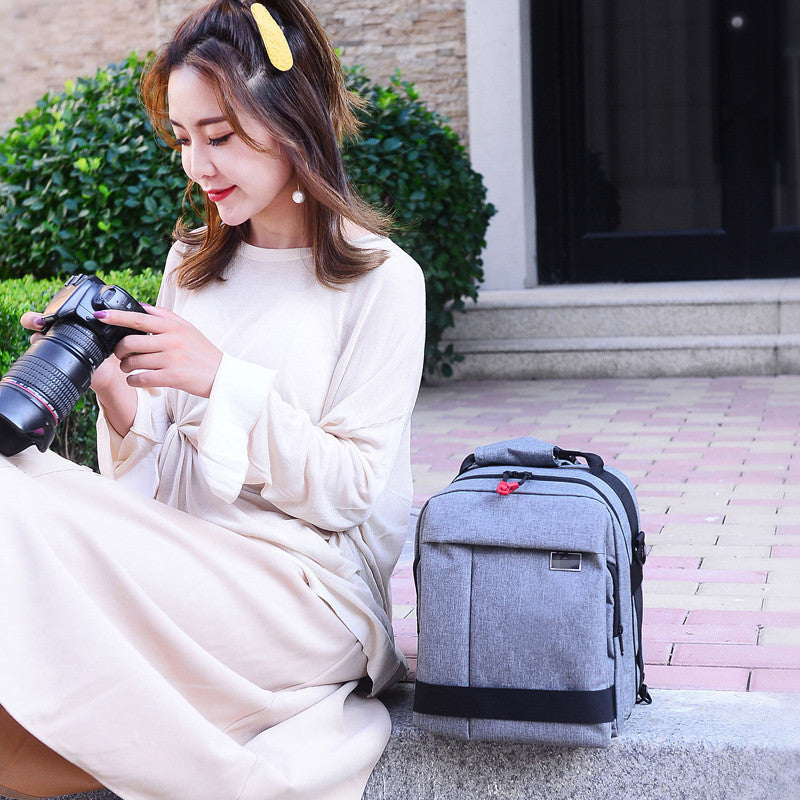 Yasiqi DSLR Camera Backpack Single/Double Shoulder Dustproof Travel Photography Bag