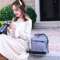 Yasiqi DSLR Camera Backpack Single/Double Shoulder Dustproof Travel Photography Bag