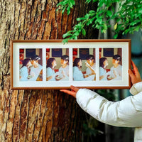 Creative Multi-Aperture Wooden Photo Frame for 6-Inch Photos