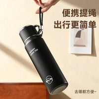 316 Stainless Steel Insulated Water Bottle with Dual-Use Lid, Portable for Outdoor Sports & Car Travel