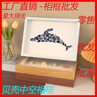 3D Shadow Box Frame for Dried Flowers, Shells, and Specimens with Display Stand