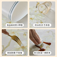 Waterproof PU Leather Nightstand Cover, Oil-Proof & Heat-Resistant Tabletop Protector Mat for Home Decor