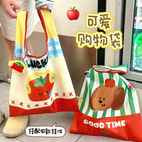 Foldable Reusable Shopping Bag Large Capacity Waterproof Portable Grocery Tote