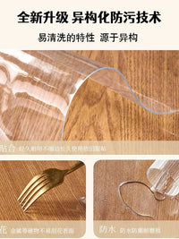 PVC Transparent Floor Protector Mat for Office Chair, Waterproof & Non-Slip