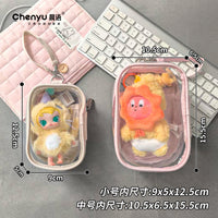 Clear PVC Doll Display Bag for Cotton Dolls and Plush Toys, Ideal for Conventions and Outings