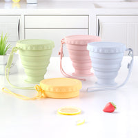 Foldable Silicone Travel Cup - Portable, High-Temperature Resistant, Food-Grade Collapsible Mug for Camping & Outdoor Use