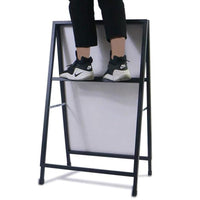 A-Frame Double-Sided Iron Poster Display Stand for Outdoor Advertising
