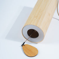 Japanese Style Bamboo Wind Chime with Stand, Outdoor Garden Patio Musical Chimes
