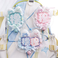 Anime Character Reflective Non-Woven Bag Charm Luggage Tag