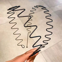Wave Hair Headband for Women, Stylish Invisible Face Washing Hair Hoop, Fluffy Bangs Holder