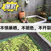 Garden Plastic Landscape Edging Fence Border for Lawn Flower Bed Vegetable Patch